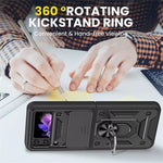 Shockproof Magnetic Ring Stand Armor Case Samsung Z Flip 3 Flip 4 Flip 5 Flip 6 Flip 7 MagSafe Military Grade