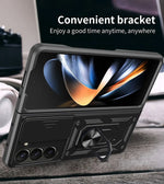Shockproof Magnetic Ring Stand Armor Case Samsung Z Fold 3 Fold 4 Fold 5 Fold 6 Fold 7 MagSafe Military Grade
