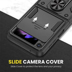 Shockproof Magnetic Ring Stand Armor Case Samsung Z Flip 3 Flip 4 Flip 5 Flip 6 Flip 7 MagSafe Military Grade