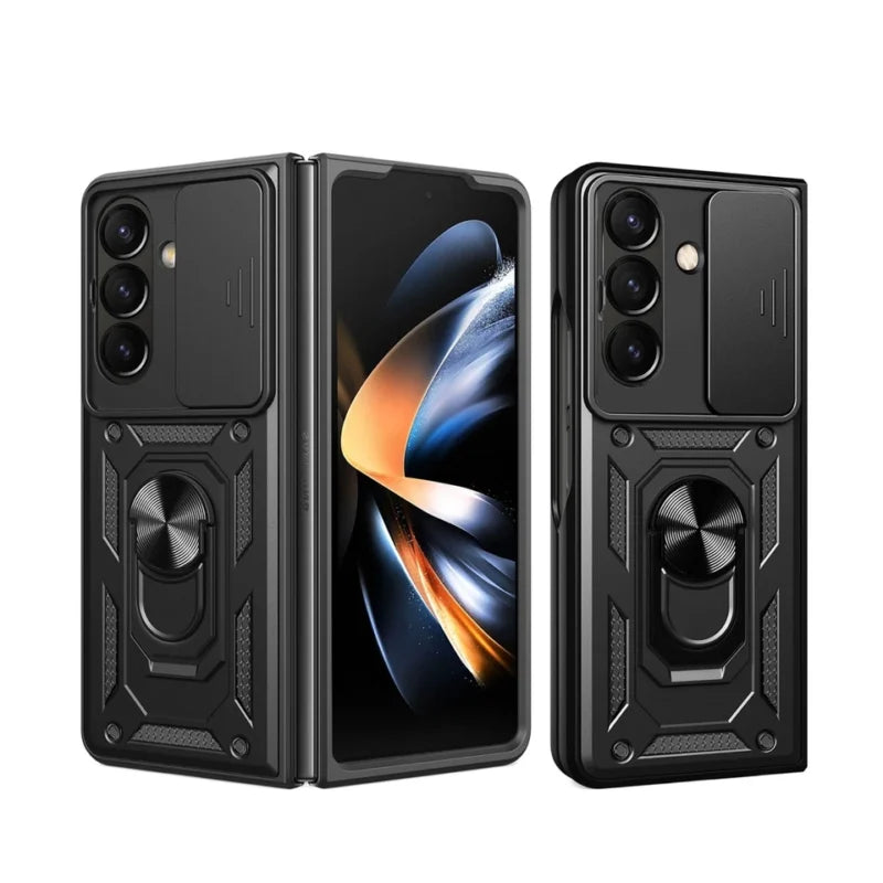 Shockproof Magnetic Ring Stand Armor Case Samsung Z Fold 3 Fold 4 Fold 5 Fold 6 Fold 7 MagSafe Military Grade