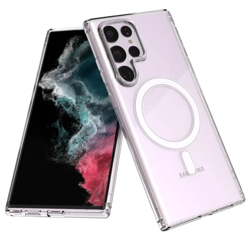 Clarity MagSafe Case Samsung A36 A56 S21 Ultra S22 Ultra S23 Ultra S24 S24 Plus S24 Ultra S25 S25 Plus S25 Ultra