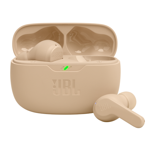 JBL Vibe Beam true wireless earbuds with charging case