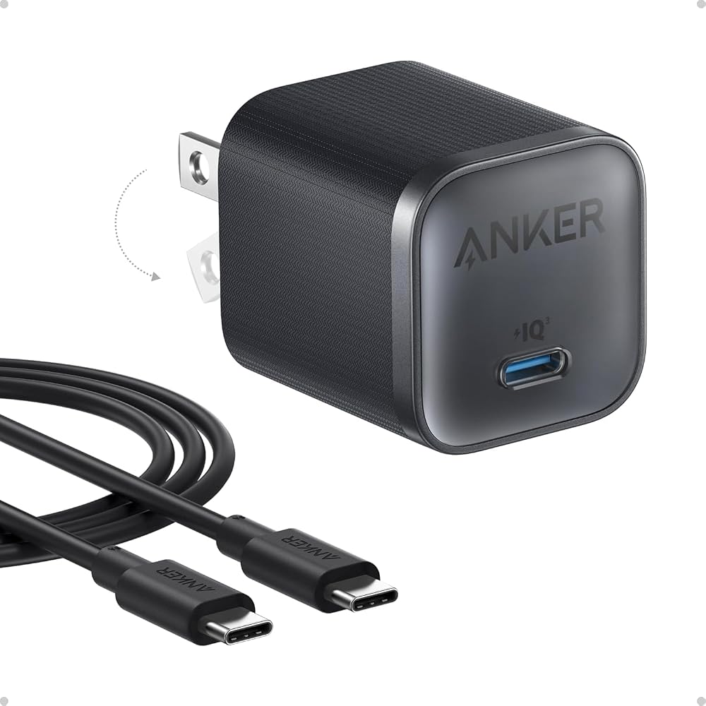Anker Nano 45W USB-C fast charger with cable