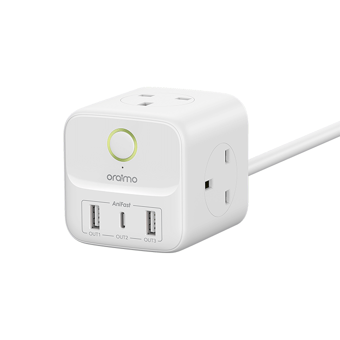Oraimo PowerHub C Cube – 1.5m + 20W Type-C