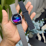 Magnetic rubber 22mm smartwatch strap